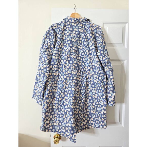 Madewell Ruffle-Neck Anorak Raincoat in French Floral L $168 - Picture 8 of 12